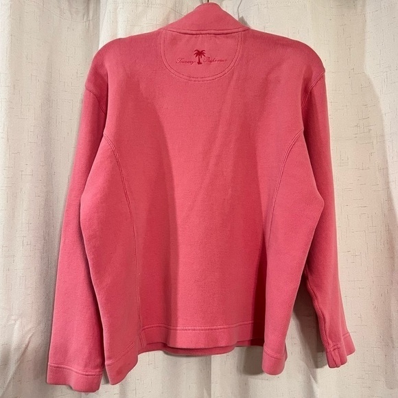 TOMMY Bahama Quarter Zip Pullover in Pink, Size Small - Picture 6 of 9